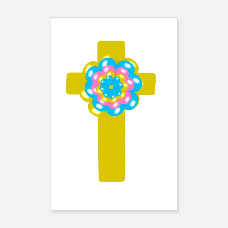 Cross Jesus Crosses Messiah Poster 8" x 12" (20x30 cm)
