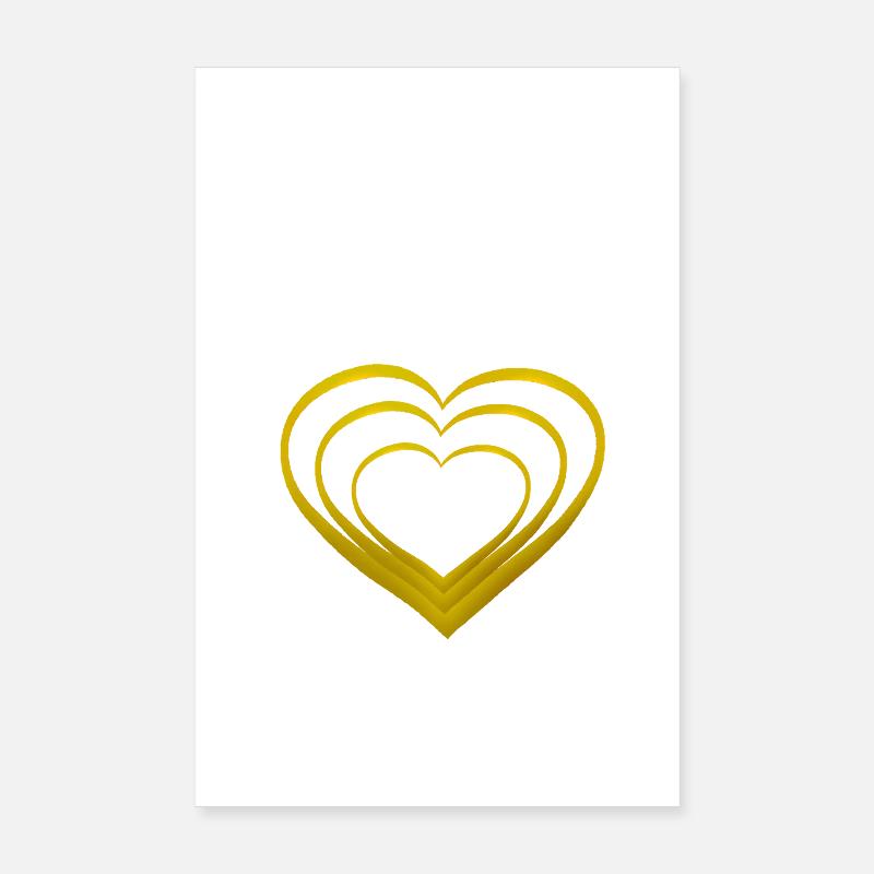 Coeurs Coeurs Saint-Valentin Saint-Valentin Anniversaire de la Saint-Valentin Poster 20 x 30 cm