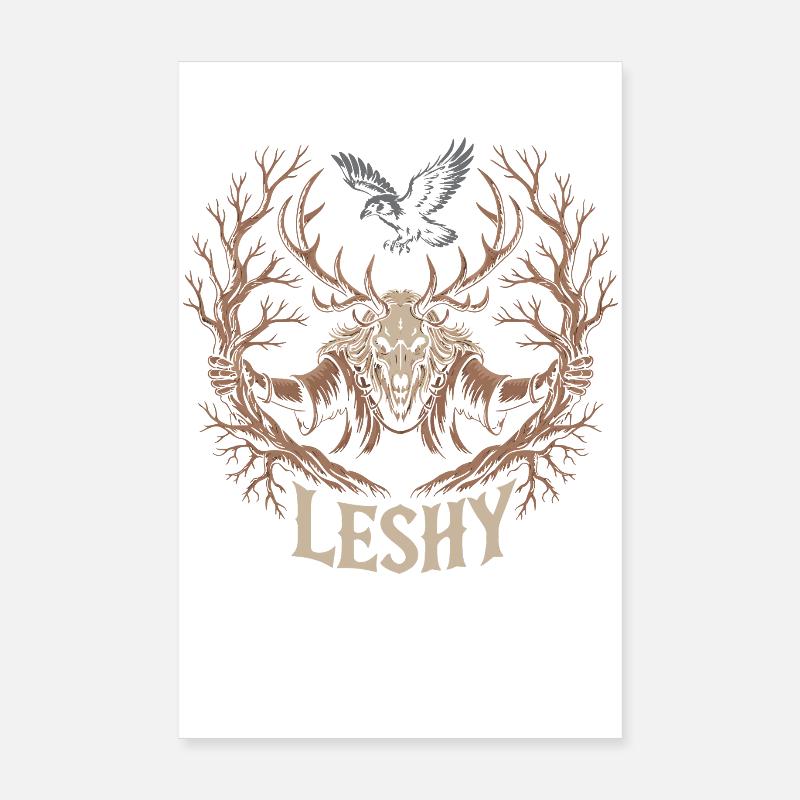 Leshy | Earth Element Forest Guardian Poster 8" x 12" (20x30 cm)