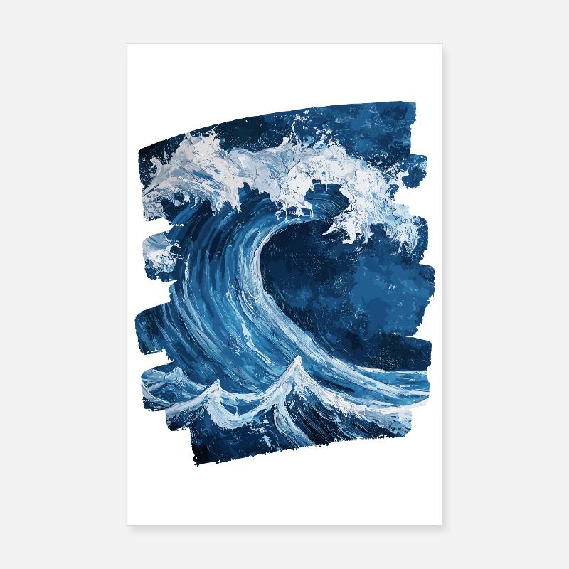 Wellen und Meer Poster 20x30 cm