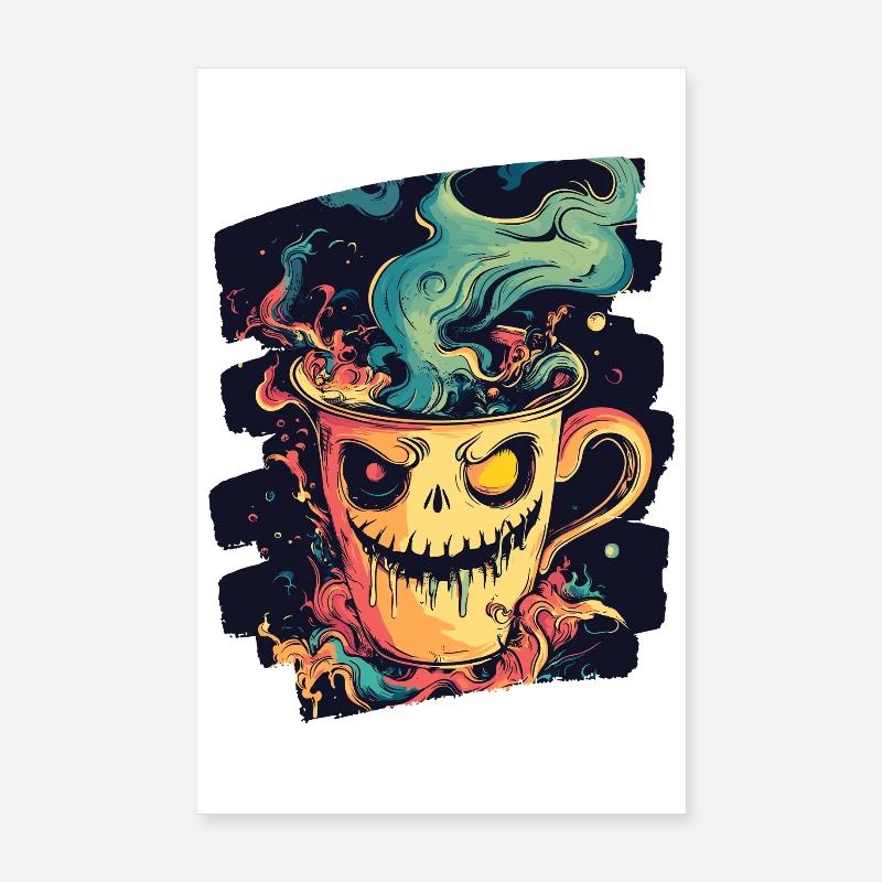 Coffee Coffee Coffee Lovers Poster 8" x 12" (20x30 cm)