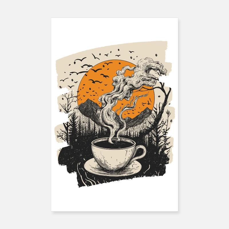 Café Café Amateurs de café Poster 20 x 30 cm