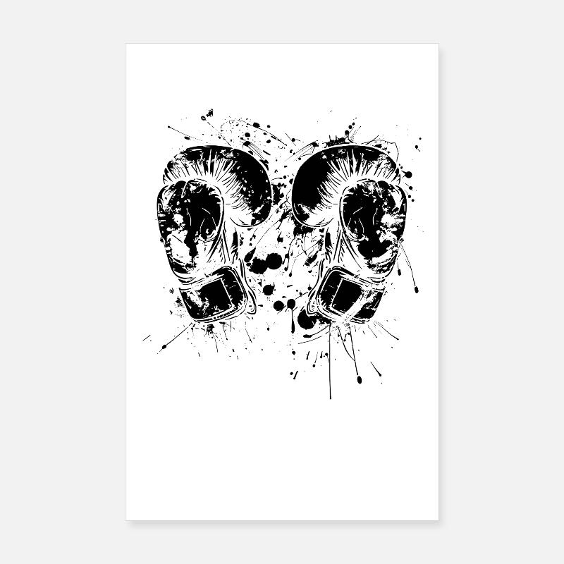 Gants de kickboxing Graffiti Poster 20 x 30 cm