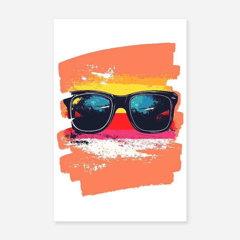 Lunettes de soleil Poster 20 x 30 cm