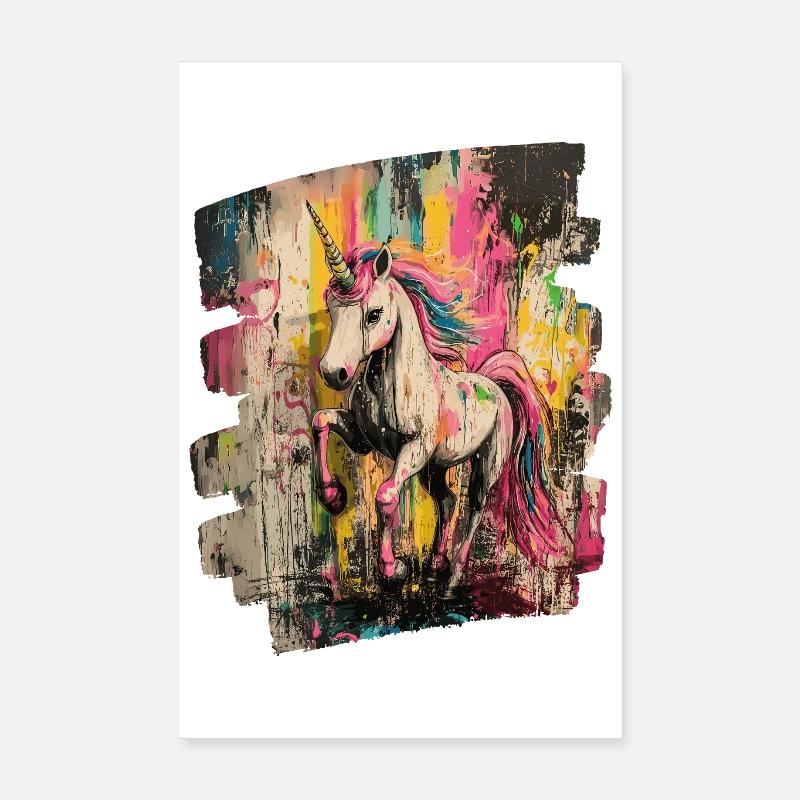 Licorne Poster 20 x 30 cm