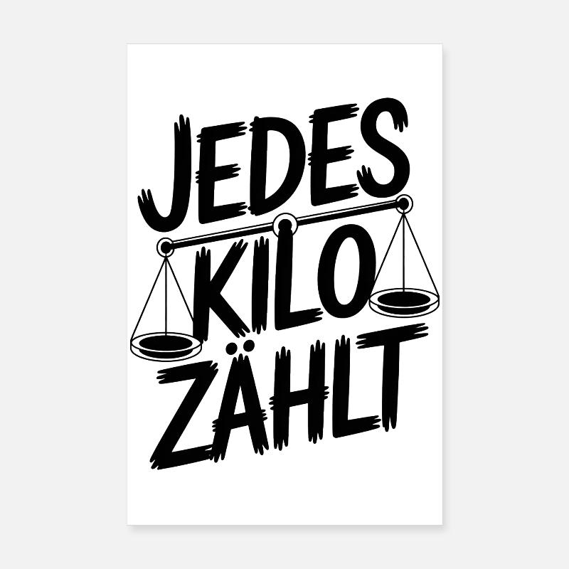 Chaque kilo compte Poster 20 x 30 cm