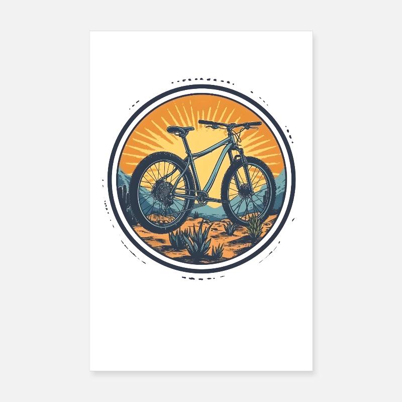 Cyclist Poster 8" x 12" (20x30 cm)
