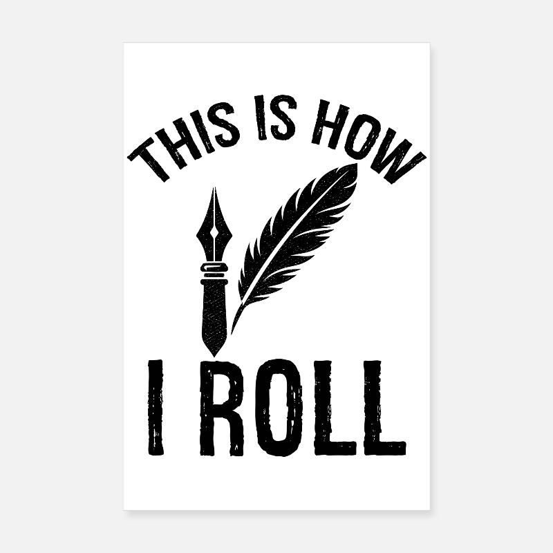c’est comme ça que je roule Auteur Poster 20 x 30 cm