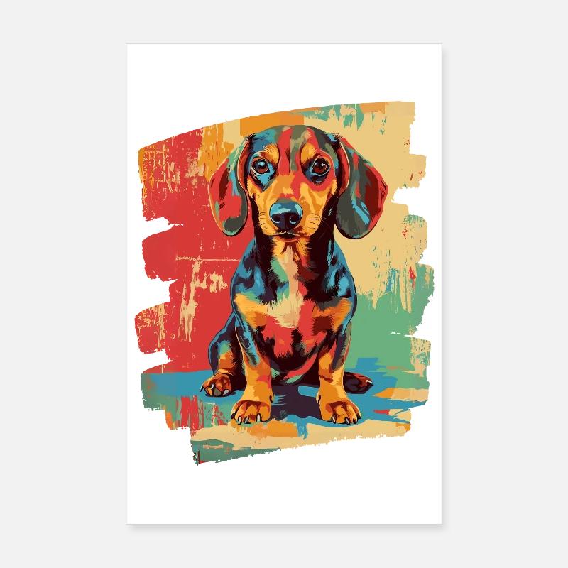 Dachshund Poster 8" x 12" (20x30 cm)