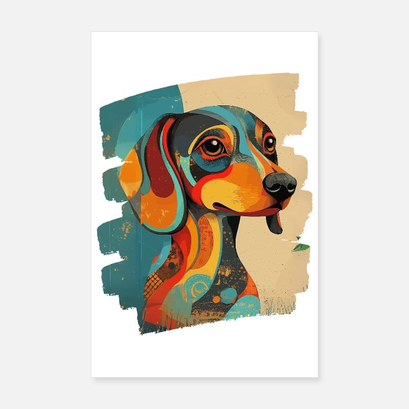 Teckel Poster 20 x 30 cm