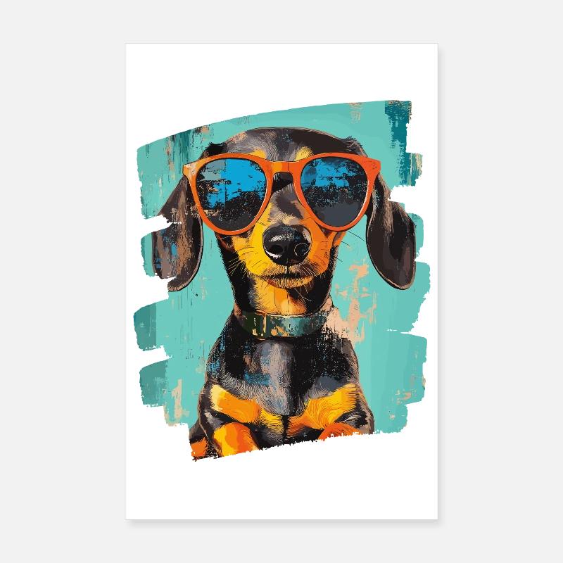 Dackel Dachshund Poster 8" x 12" (20x30 cm)