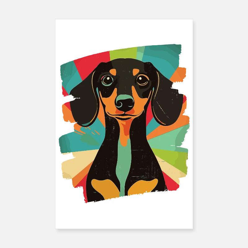 Dackel Dachshund Poster 8" x 12" (20x30 cm)