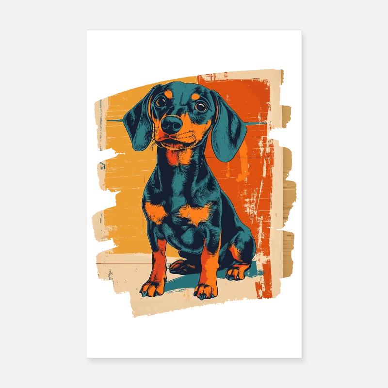 Dackel Dachshund Poster 8" x 12" (20x30 cm)