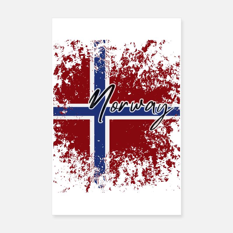 Norwegian Pride, I Love Norway Poster 8" x 12" (20x30 cm)