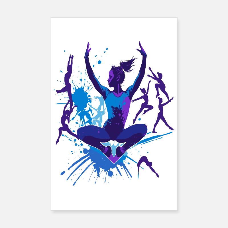 Gymnastics Gymnastics Acrobatics Artistic Gymnastics Poster 8" x 12" (20x30 cm)