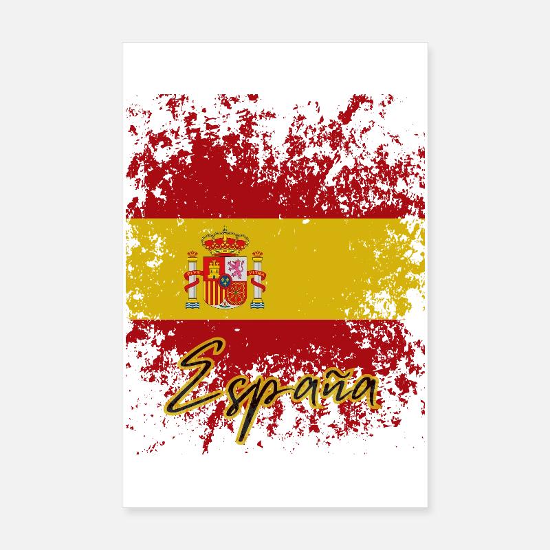 Fierté espagnole, drapeau de l’Espagne Poster 20 x 30 cm