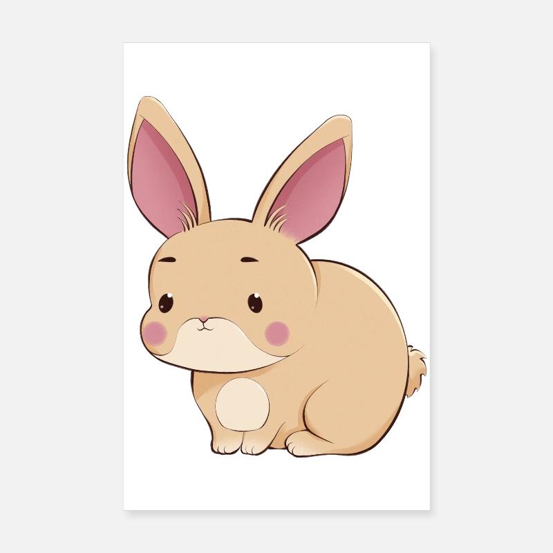 Hare Poster 8" x 12" (20x30 cm)