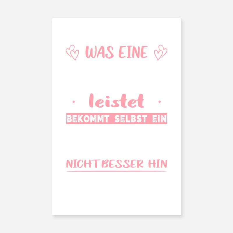 Friseurin Geschenke Friseuse Abschied Kollegin Poster 20x30 cm