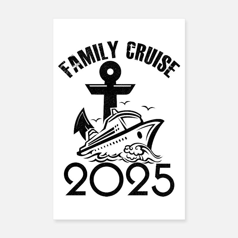 Familienkreuzfahrt 2025 Poster 20x30 cm