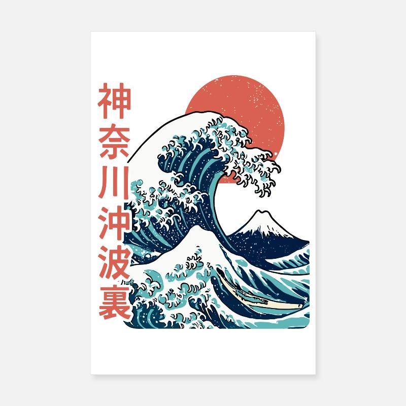 Die große Welle vor Kanagawa Poster 20x30 cm