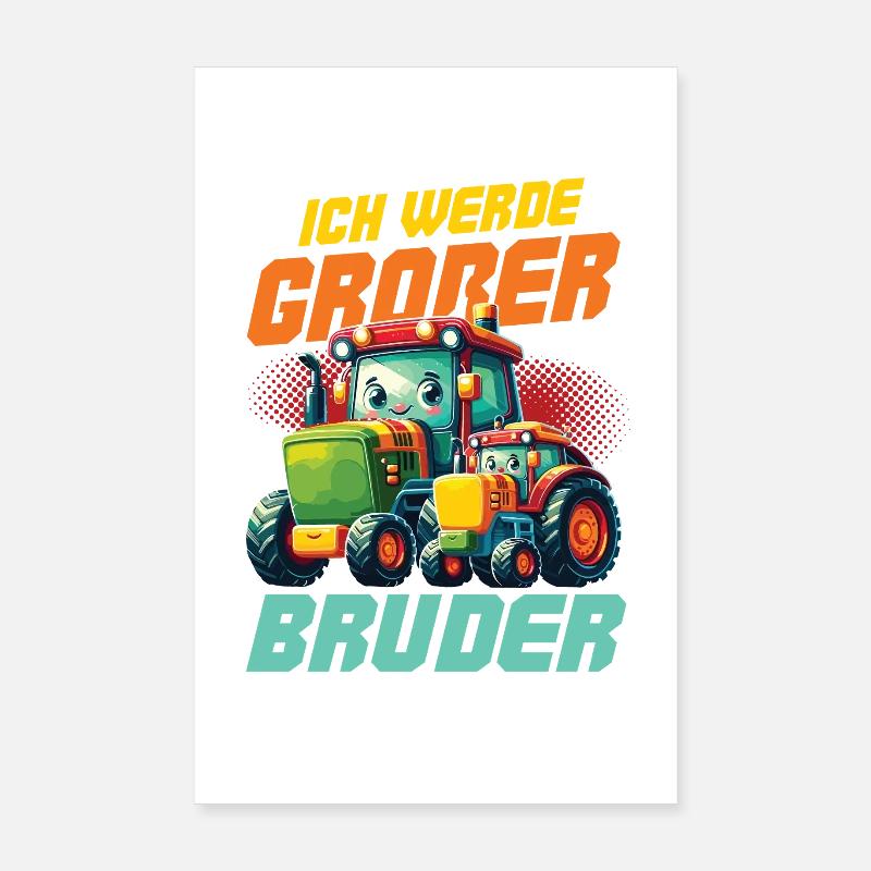 Nachwuchs Verkünden | Ich Werde Großer Bruder 2027 Poster 20x30 cm