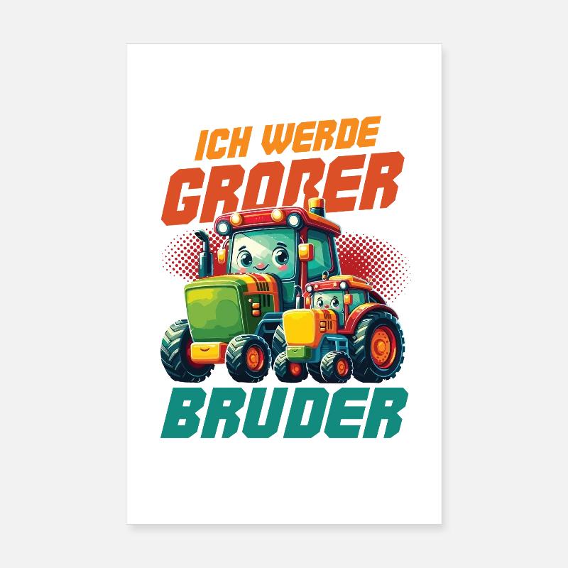 Nachwuchs Verkünden | Ich Werde Großer Bruder 2027 Poster 20x30 cm