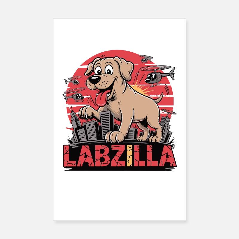Labzilla – Le bon garçon dans les opérations des grandes villes Poster 20 x 30 cm