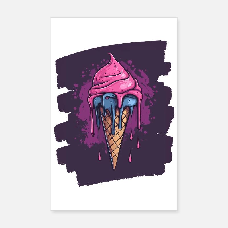 Crème glacée Crème glacée Poster 20 x 30 cm