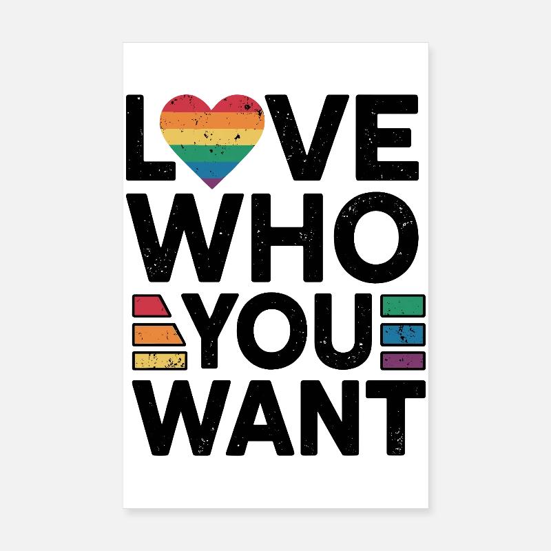 Rainbow Heart Pride Print Poster 8" x 12" (20x30 cm)