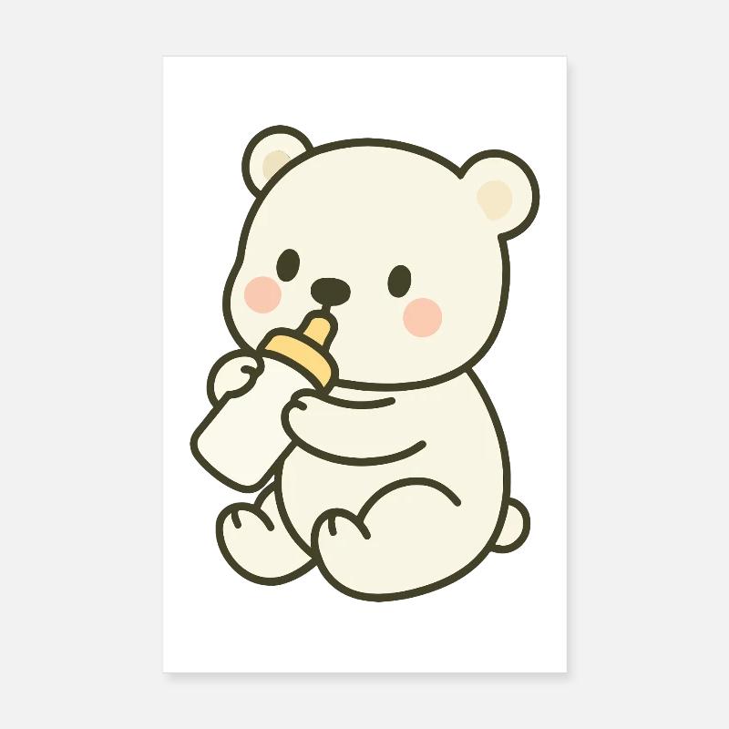 Milchzeit im Eis Poster 20x30 cm