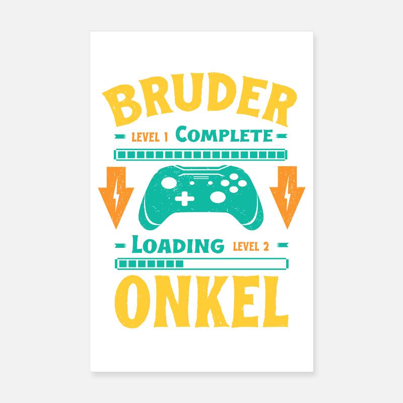 Ich Werde Onkel 2026 Laden Schwangerschaft Geburt Poster 20x30 cm