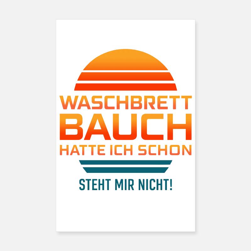 J’avais déjà une planche à laver ABDOMEN, ça ne me va pas ! Poster 20 x 30 cm