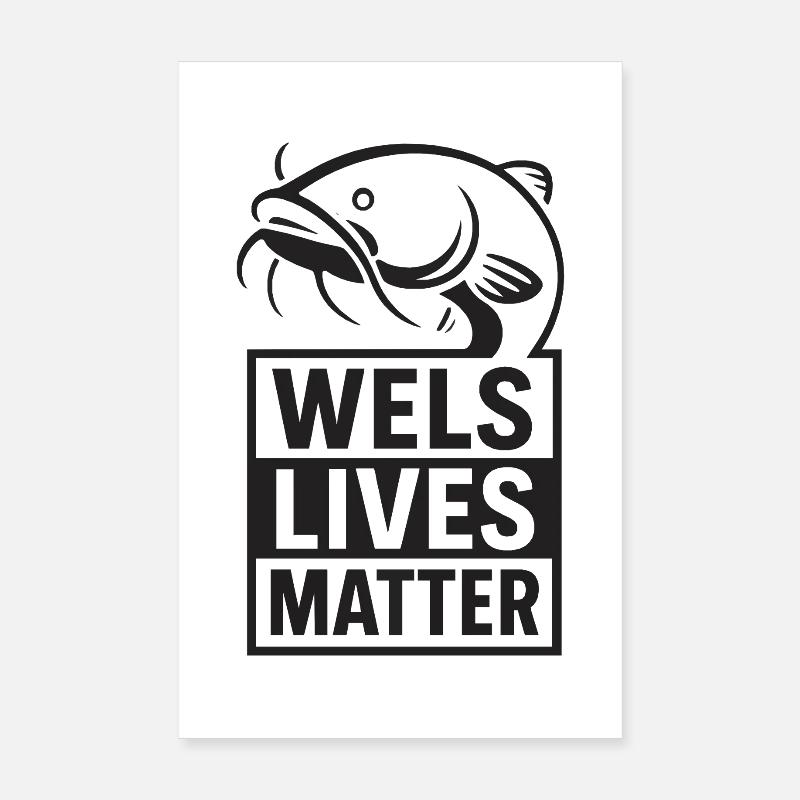 Wels - Les vies de Wels comptent Poster 20 x 30 cm