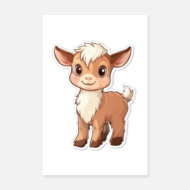 Ziege Poster 20x30 cm