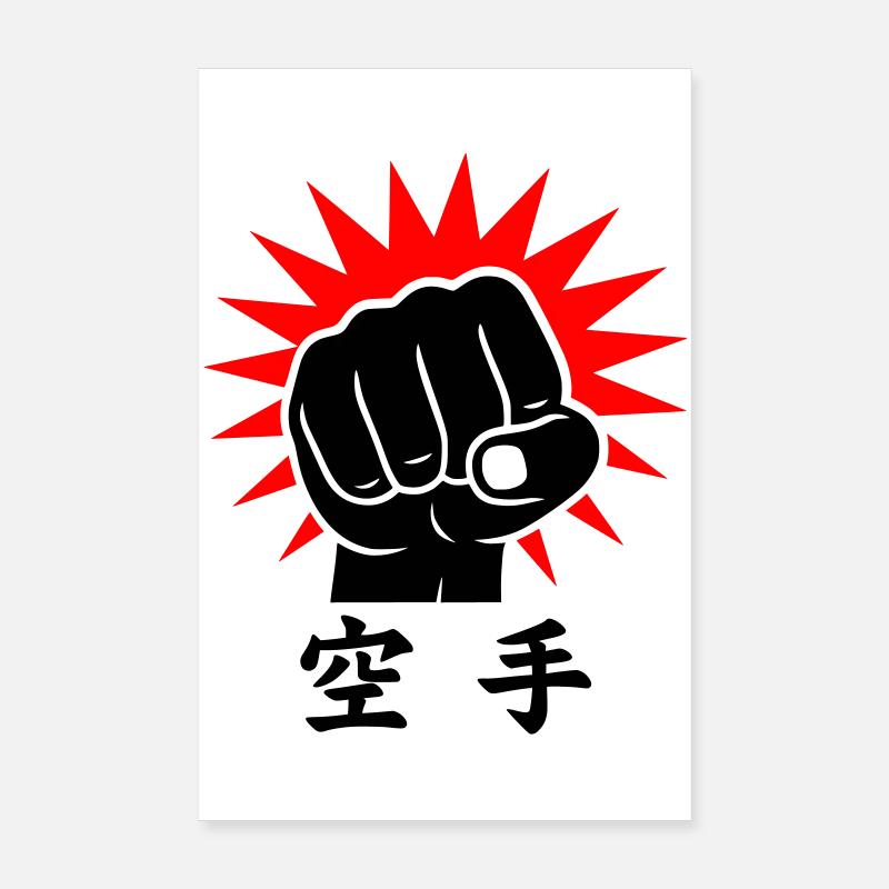 Karaté Faust / Poing Poster 20 x 30 cm