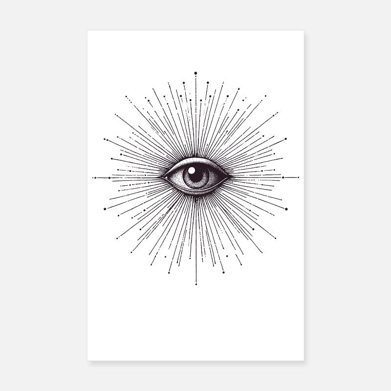 Conception mystique de l’éclat de l’œil Poster 20 x 30 cm