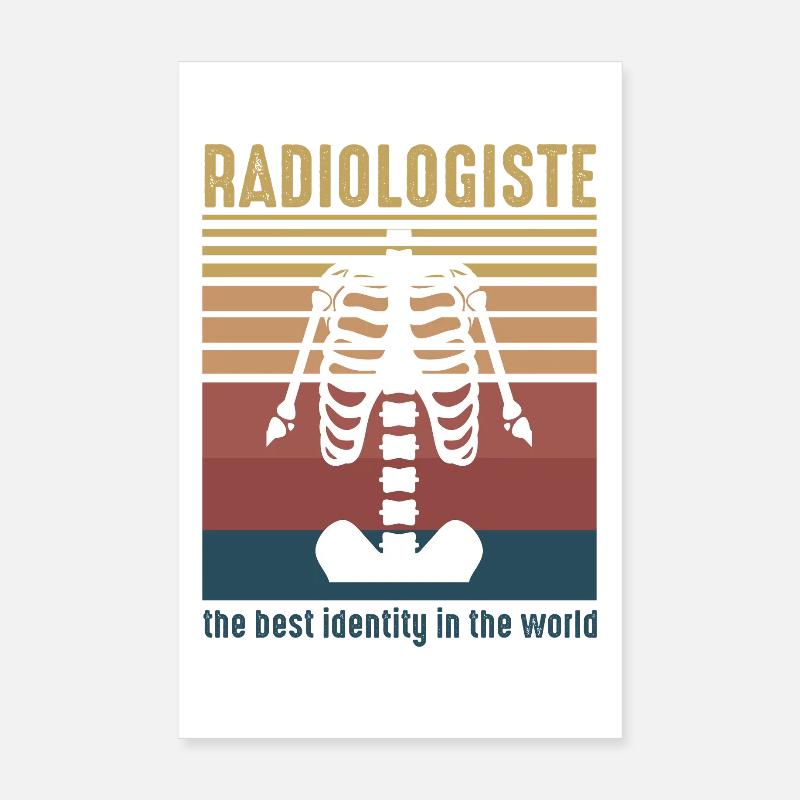 Radiologue Anatomie Skeleton Retro Poster 20 x 30 cm