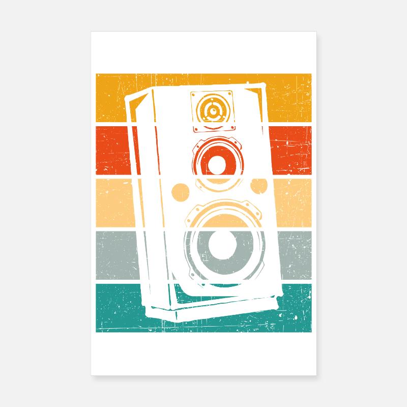 Speaker Retro Poster 8" x 12" (20x30 cm)