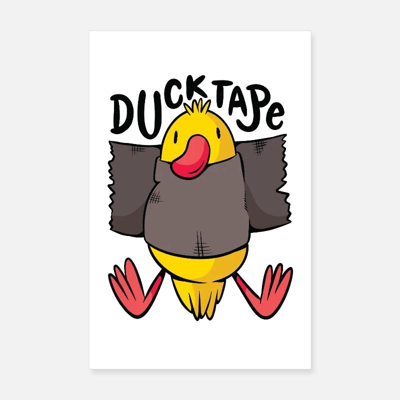 Duck Taping Comedy Charakterdesign Poster 20x30 cm