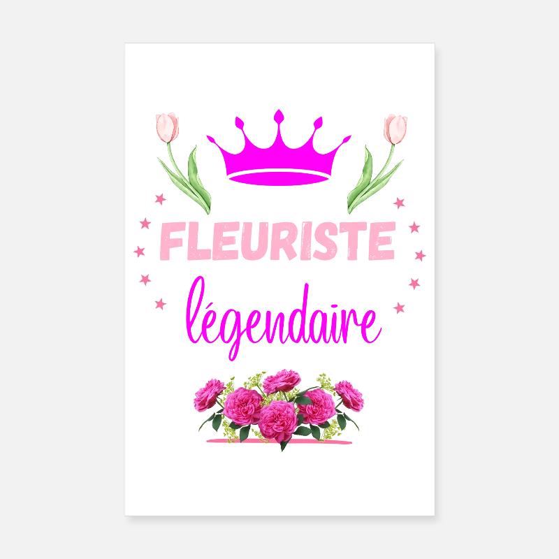Legendary Florist Poster 8" x 12" (20x30 cm)