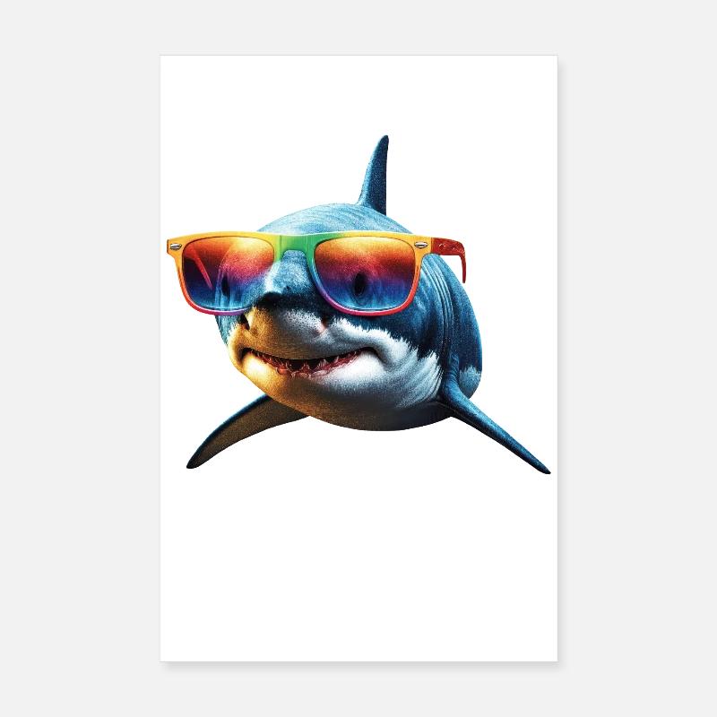 requin requin tigre requin plongeur requins mignons grand requin blanc Poster 20 x 30 cm