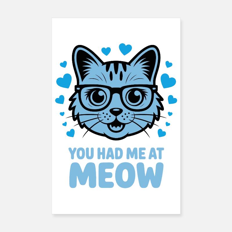 Tu m’as eu à miaou Poster 20 x 30 cm