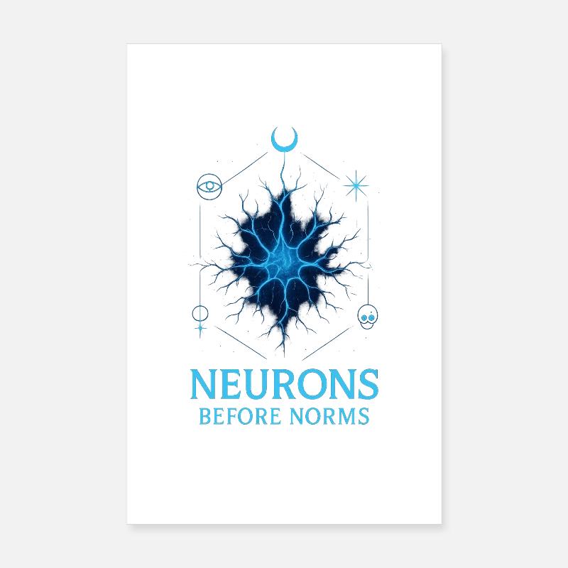 Neuronen vor Normen Poster 20x30 cm