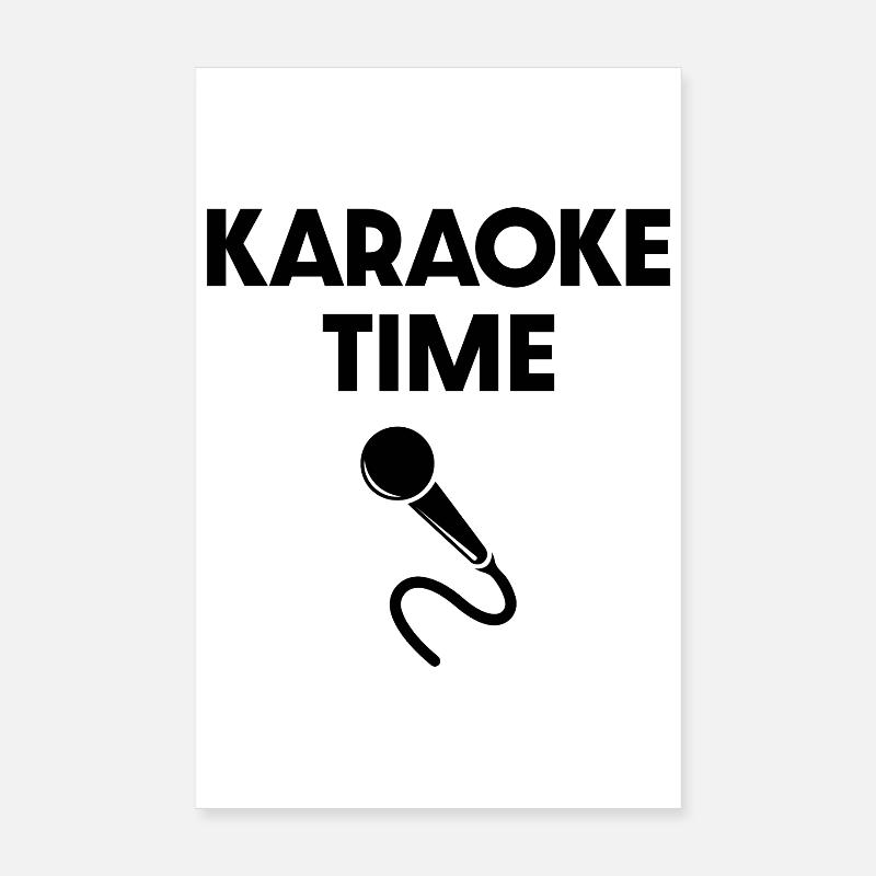 Heure du karaoké Poster 20 x 30 cm