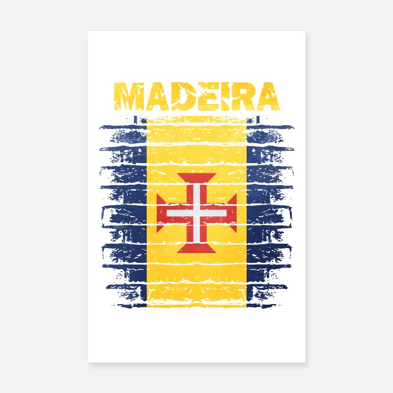 Makeda flag design with island pattern Poster 8" x 12" (20x30 cm)