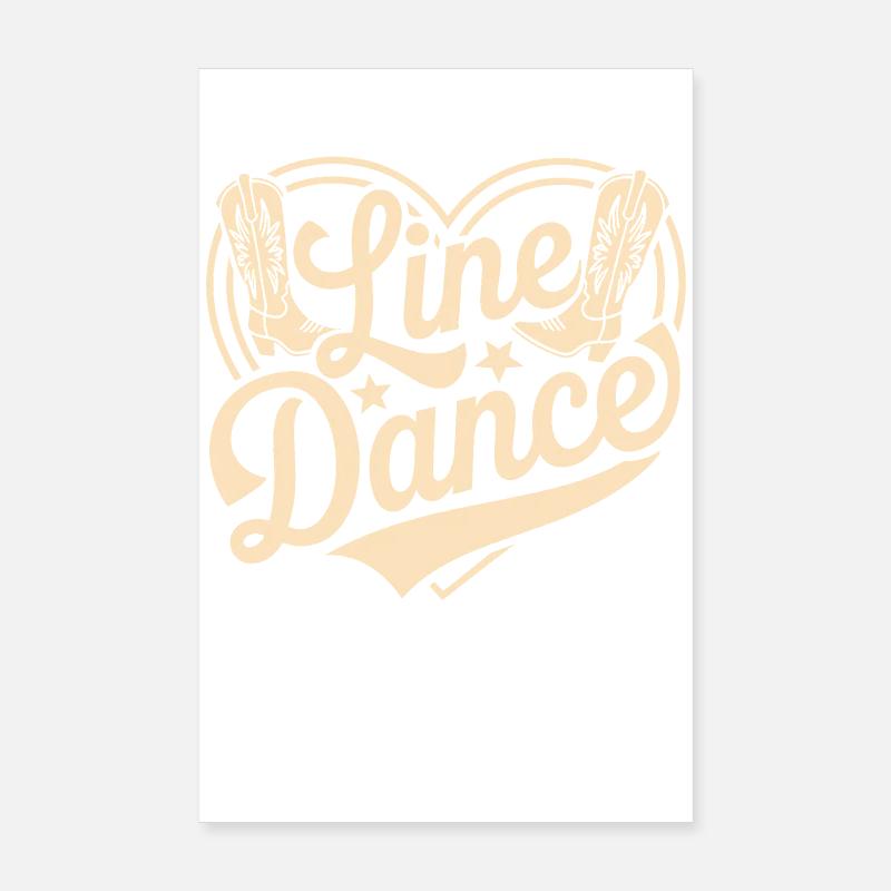 Linedance Poster 20x30 cm