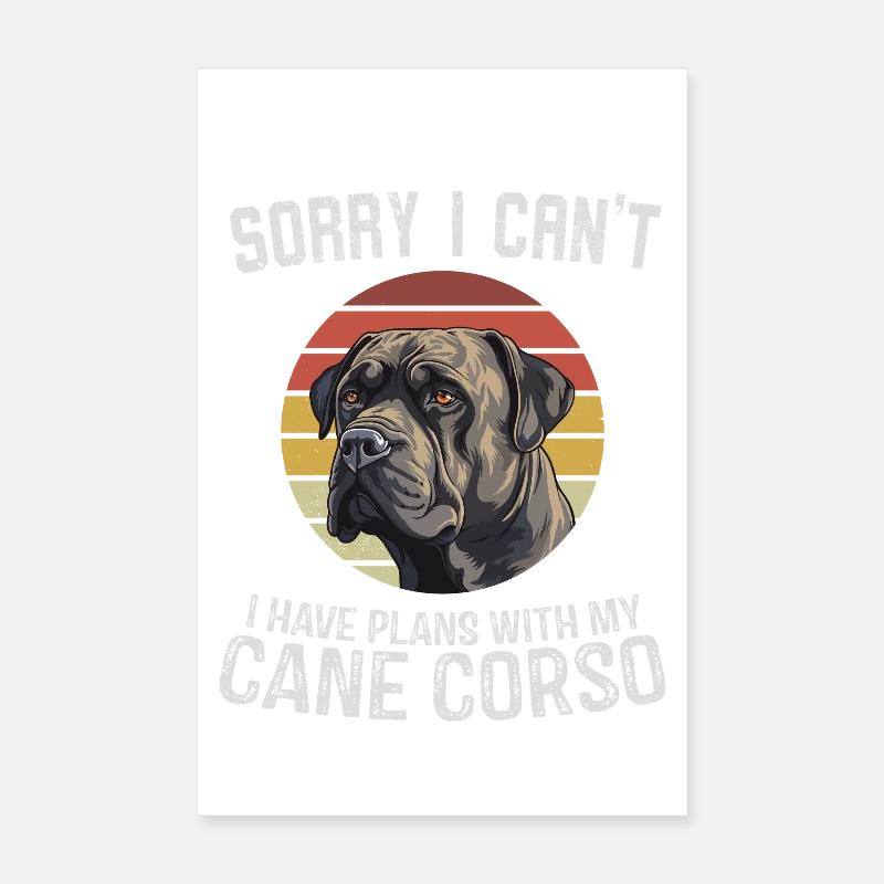 Cane Corso Apology T-Shirt Graphique Poster 20 x 30 cm