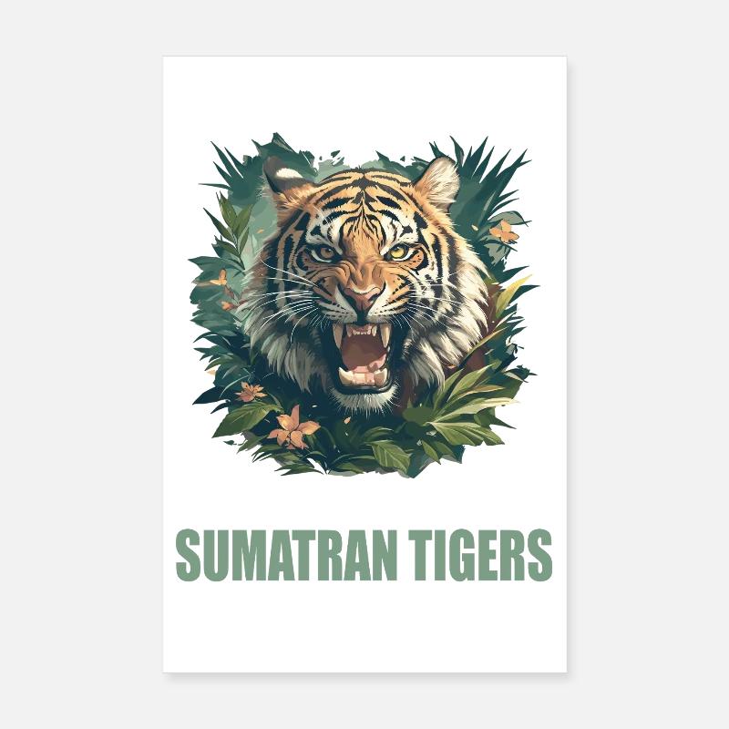 Tigre de Sumatra Poster 20 x 30 cm