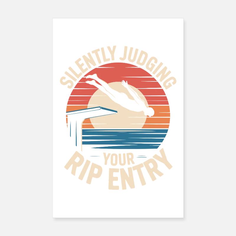 Diving diving board Poster 8" x 12" (20x30 cm)