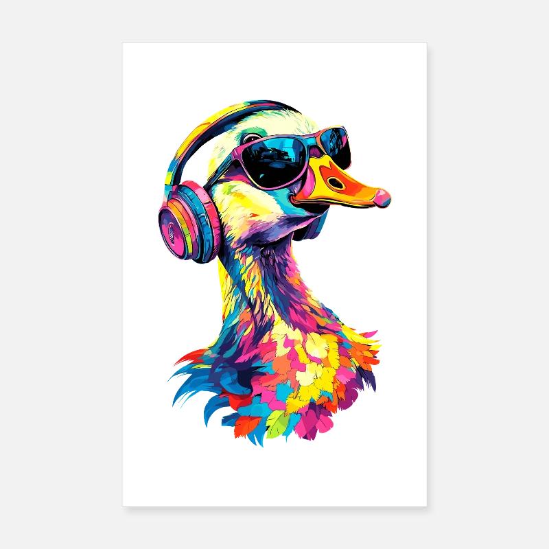 Goose Cute Goose Chicks Goose Chick Duck Small Geese Poster 8" x 12" (20x30 cm)